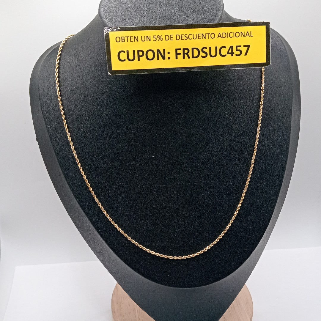 CADENA ORO 14 K 4.6 GRMS (SEMINUEVO)