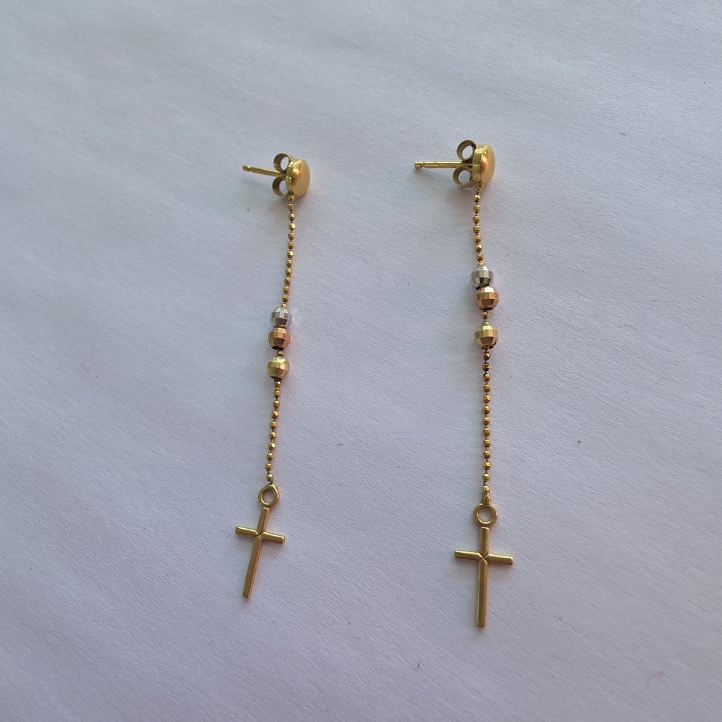 BROQUELES PAR ORO 14 K 1.9 GRMS (SEMINUEVO)