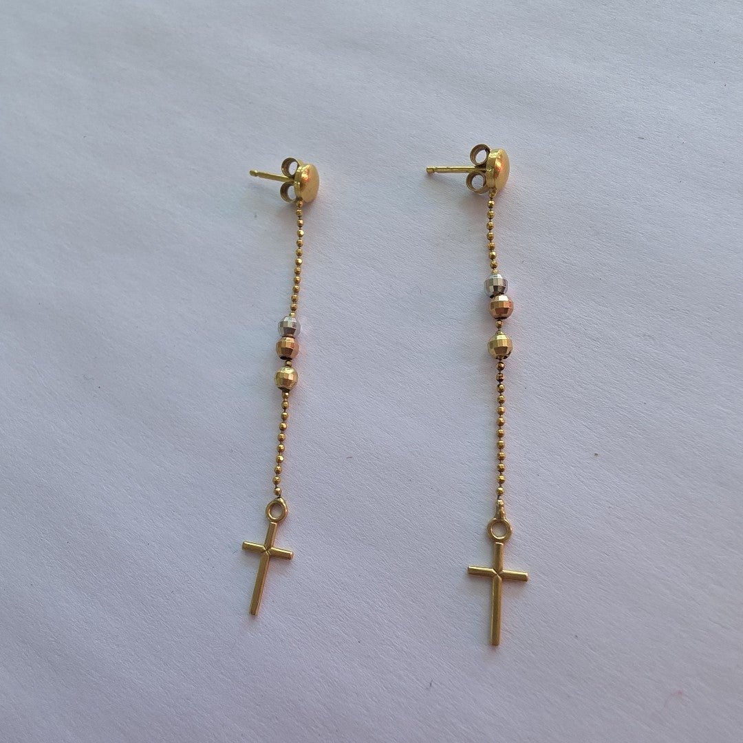 BROQUELES PAR ORO 14 K 1.9 GRMS (SEMINUEVO)