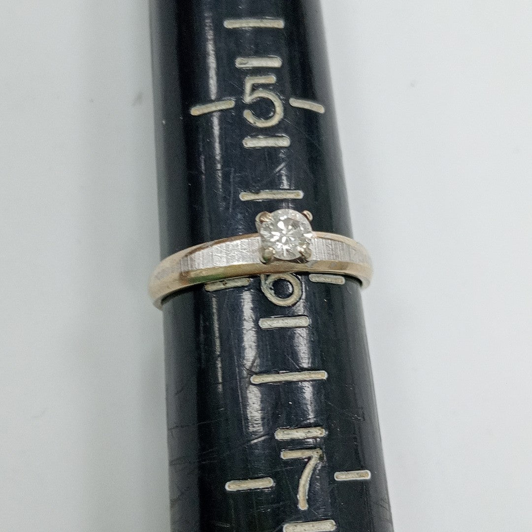 SOLITARIO ORO BLANCO 14 K 2,00 GRMS (SEMINUEVO)