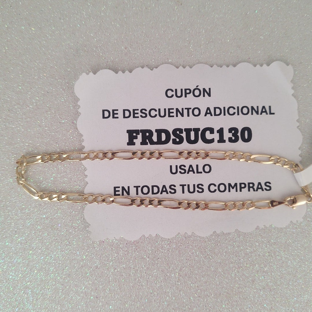 PULSERAS 3X1 ORO 14K 21 CM 3.3 GR (NUEVO)