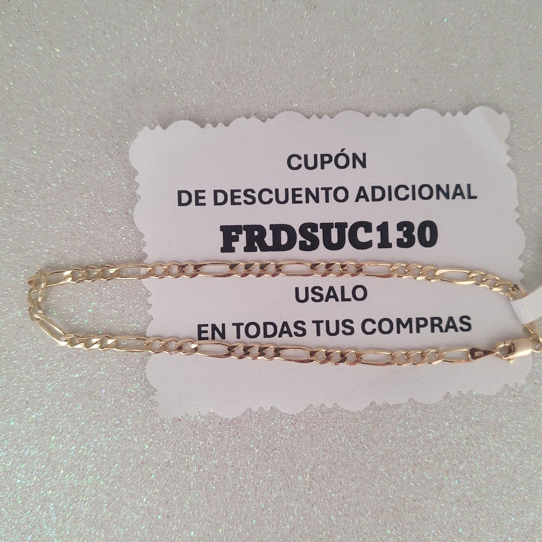 PULSERAS 3X1 ORO 14K 21 CM 3.3 GR (NUEVO)