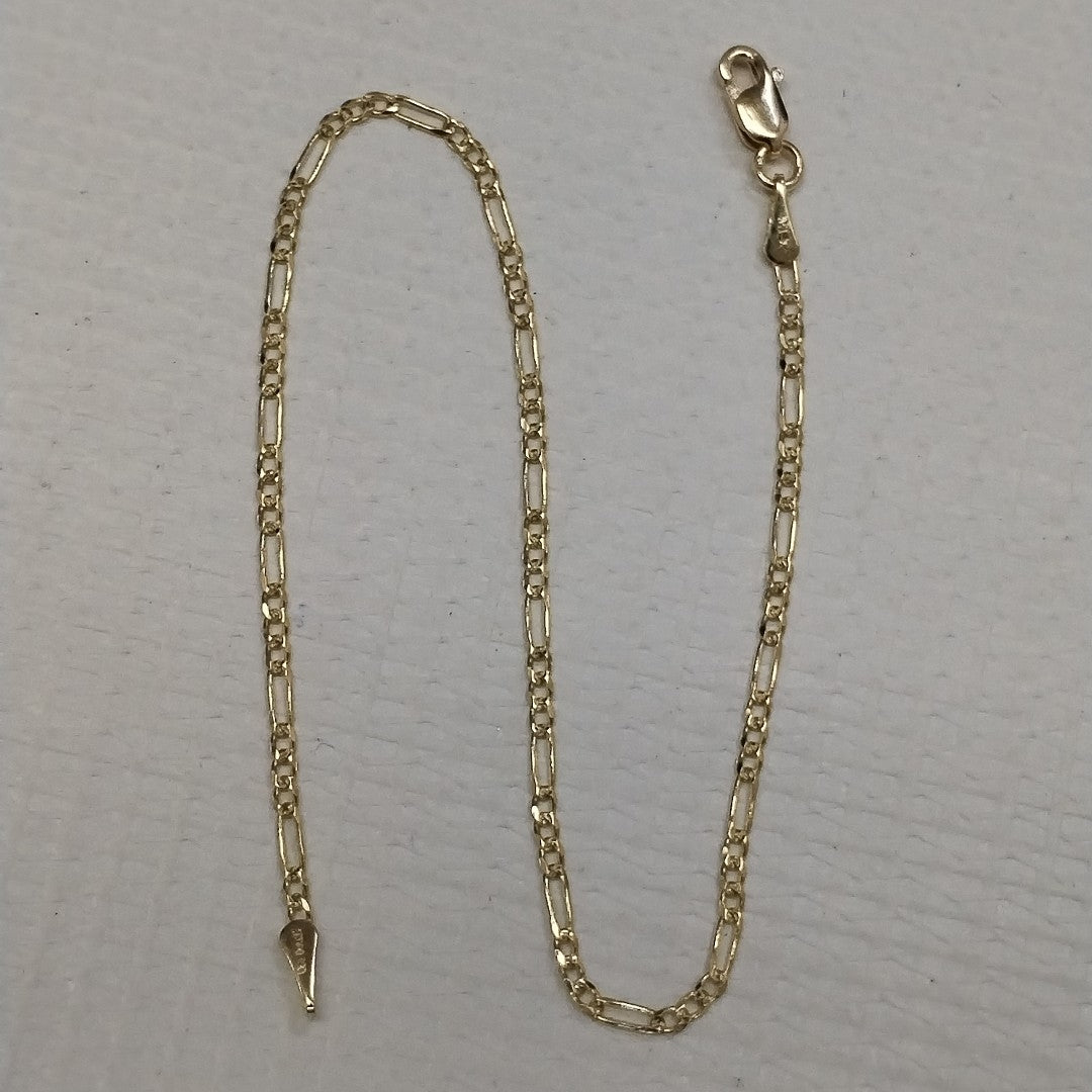 PULSERAS BARBADA ORO 14K 21 CM 1.7 GR (NUEVO)