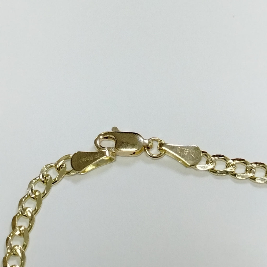 PULSERAS BARBADA ORO 14K 21 CM 5.3 GR (NUEVO)
