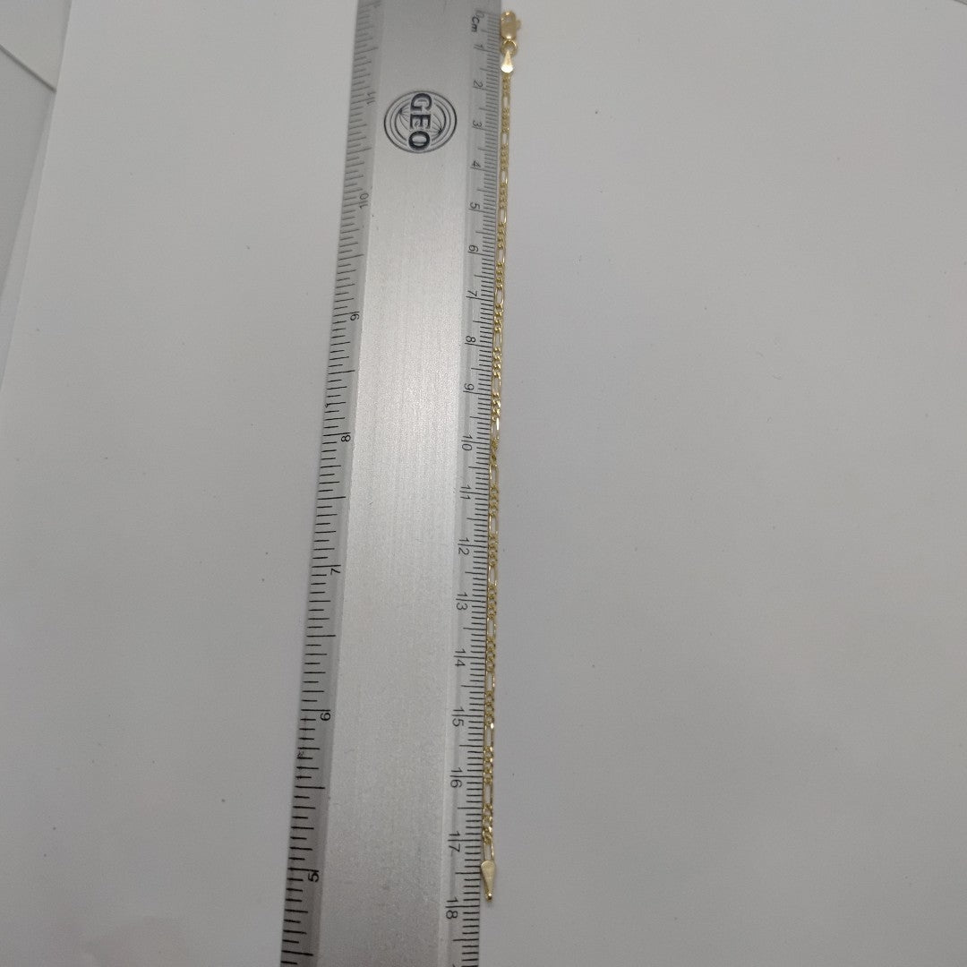 PULSERAS 3X1 ORO 14K 18 CM 1.5 GR (NUEVO)