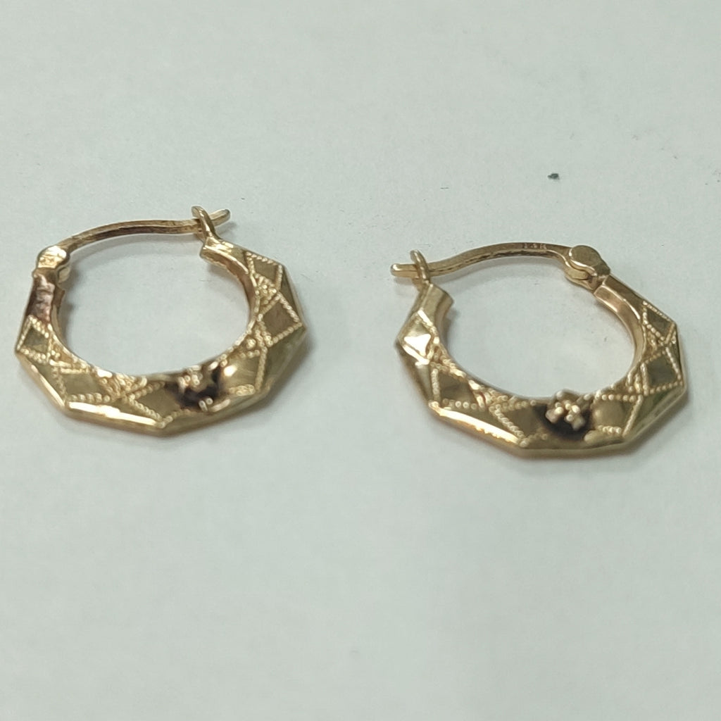 ARRACADAS PAR ORO 14 K 1,30 GRMS (SEMINUEVO)