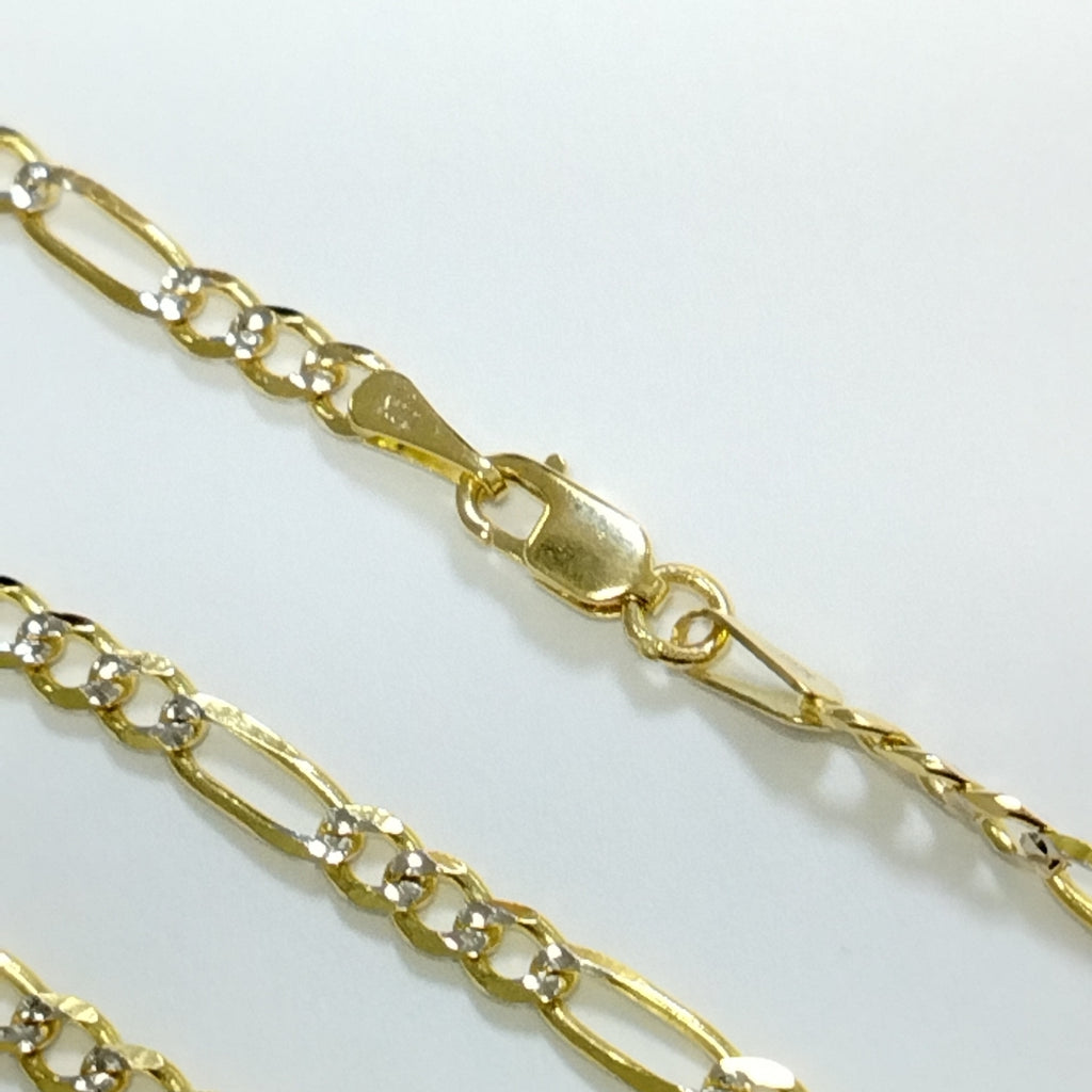 CADENAS 3X1 DIAMANTADA ORO 14K 55 CM 8.4 GR (NUEVO)