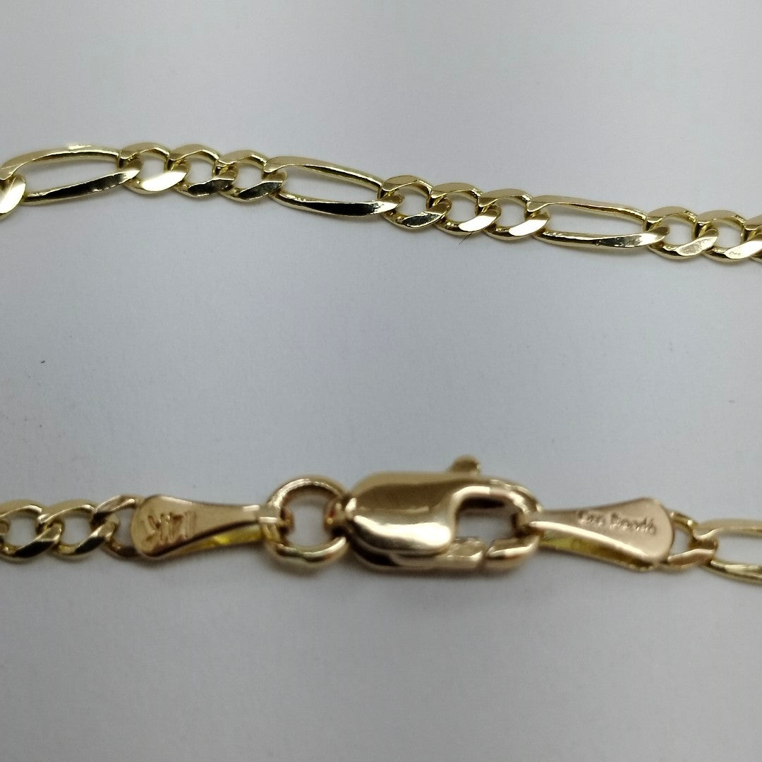 PULSERAS TEJIDO 3X1 ORO 14K 18 CM 1.9 GR (NUEVO)