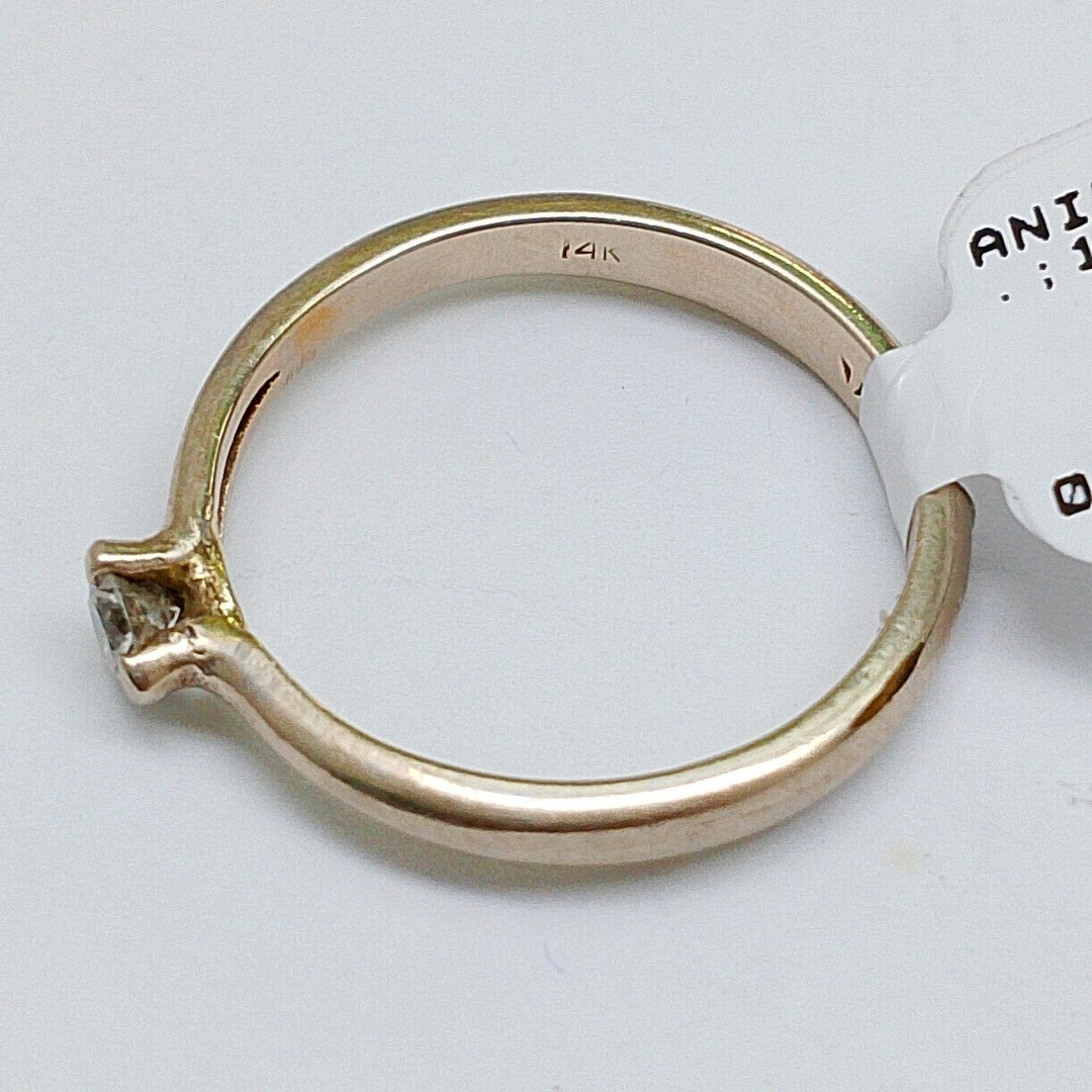 ANILLITO ORO BLANCO 14 K 3 GRMS (SEMINUEVO)