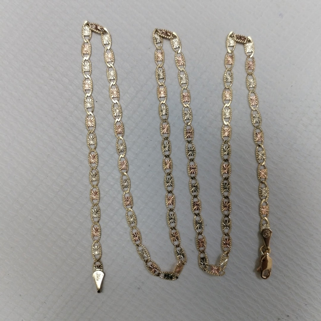 CADENAS TEJIDO GUCHI ORO 10K 55 CM 6.8 GR (NUEVO)
