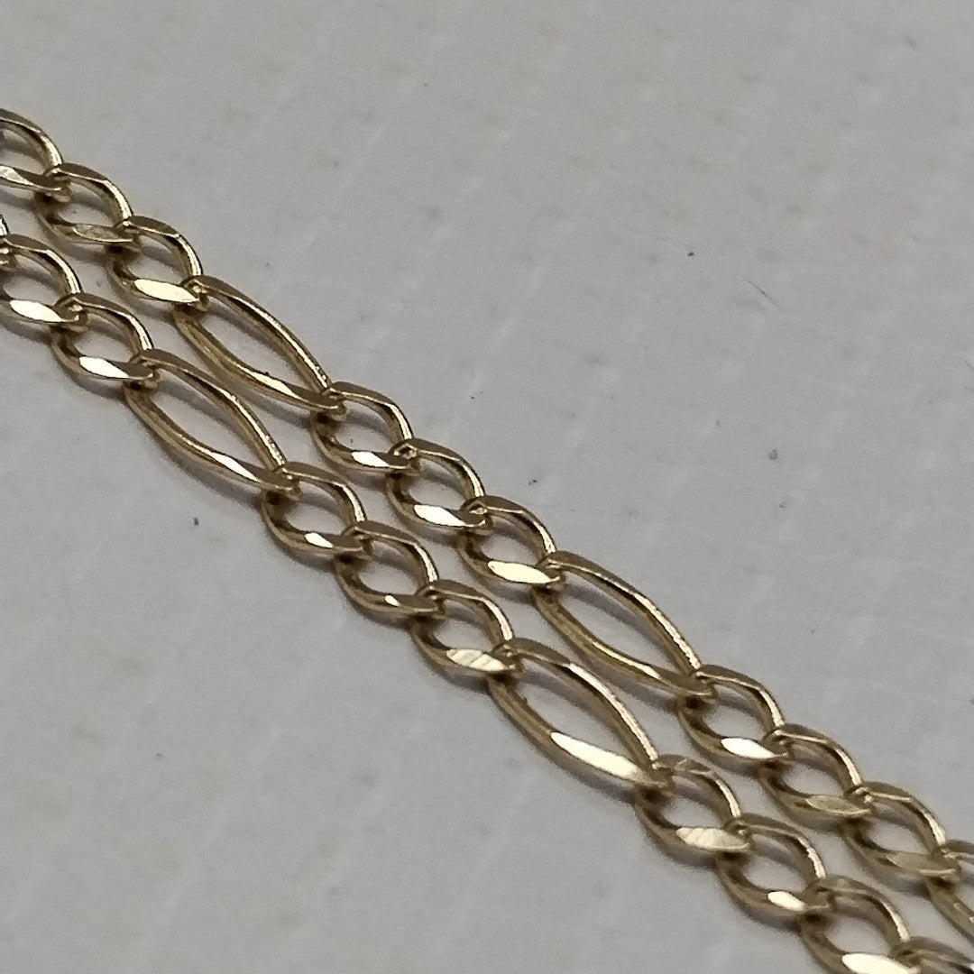 CADENAS TEJIDO 3X1 ORO 10K 55 CM 4.5 GR (NUEVO)
