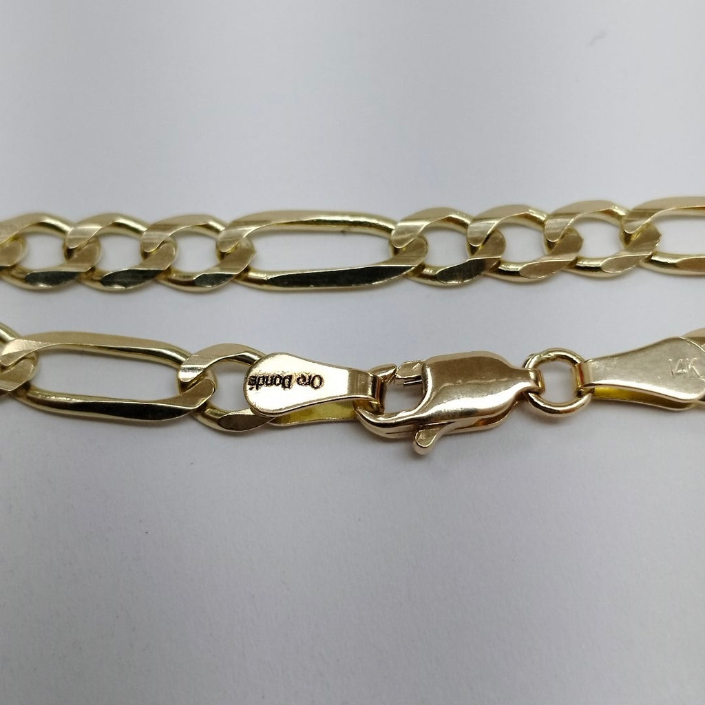 PULSERAS TEJIDO 3X1 ORO 14K 18 CM 5.3 GR (NUEVO)