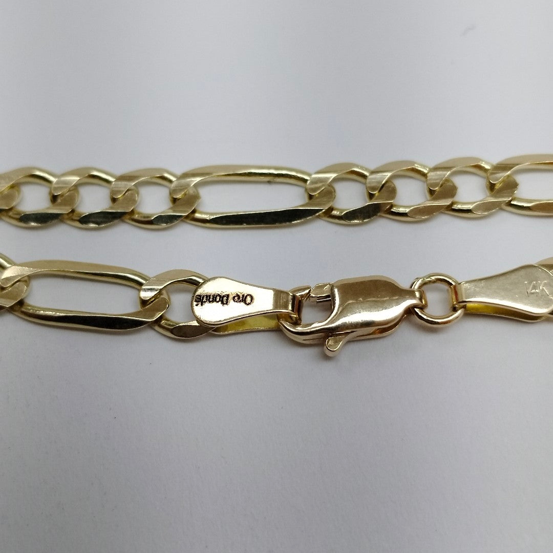 PULSERAS TEJIDO 3X1 ORO 14K 18 CM 5.3 GR (NUEVO)