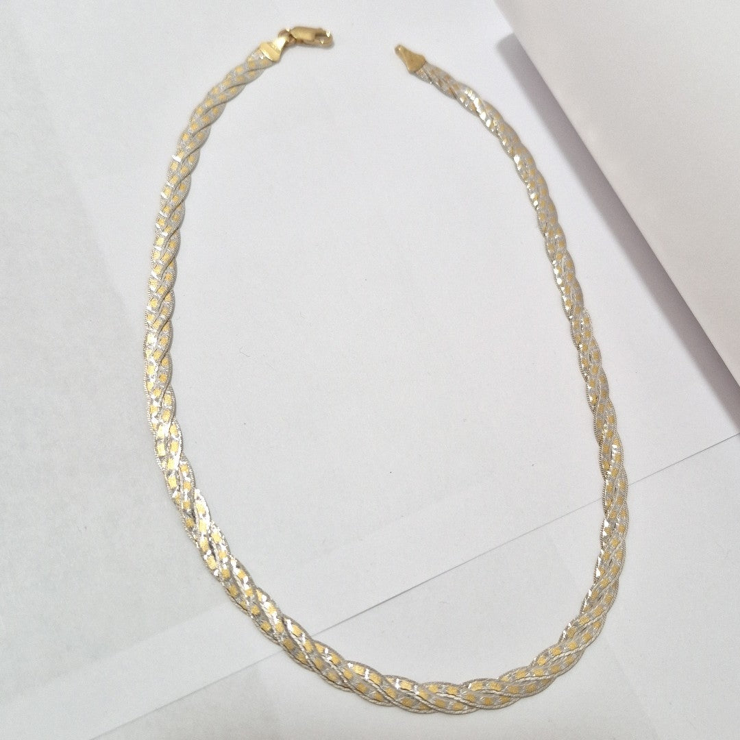 GARGANTILLA ORO, ORO COMBINADO 14 K 11.3 GRMS (SEMINUEVO)