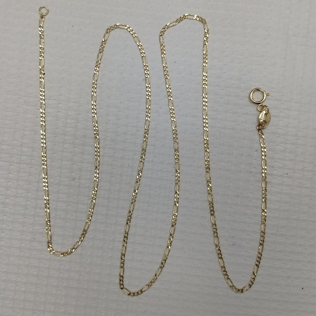 CADENAS TEJIDO 3X1 ORO 14K 55 CM 2.4 GR (NUEVO)