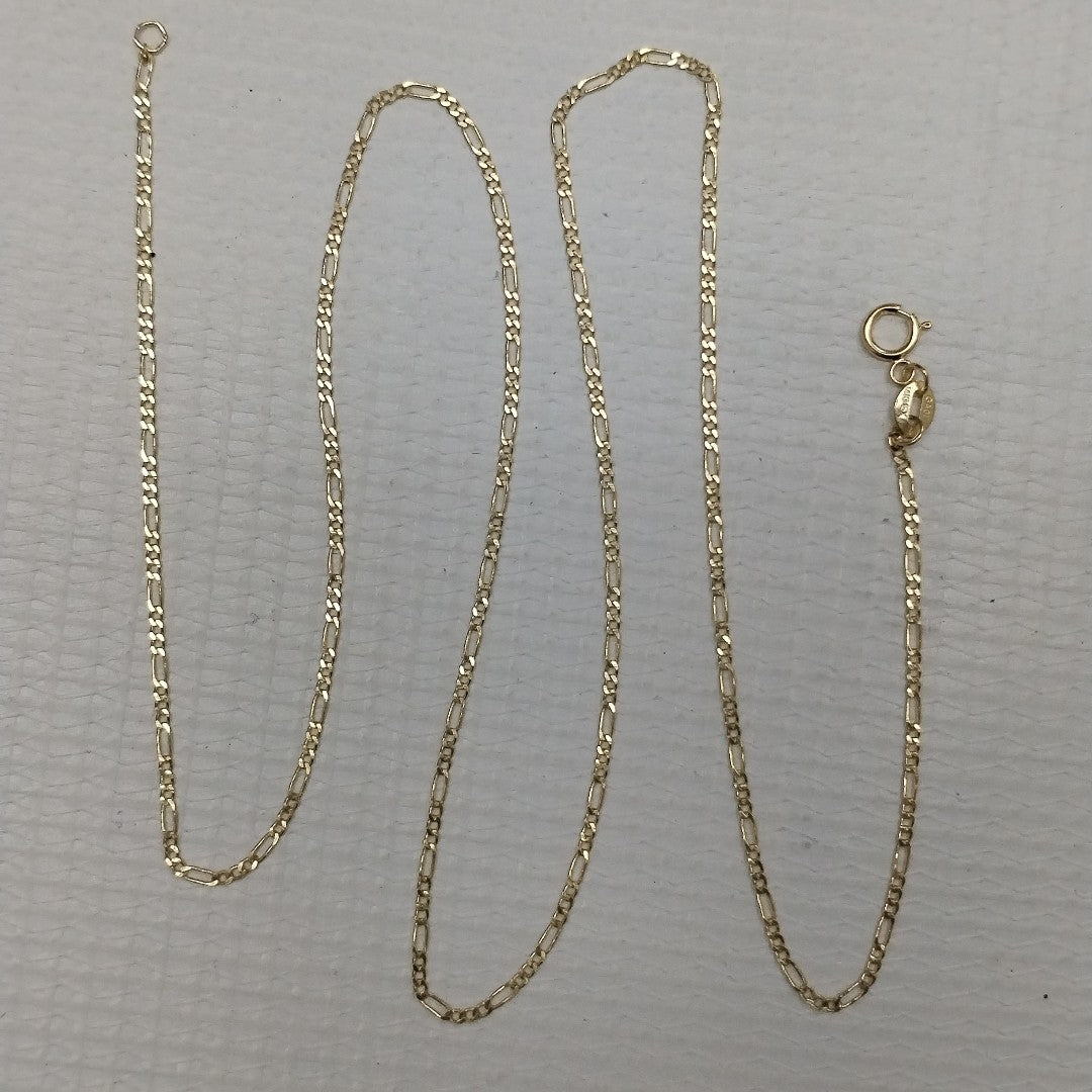 CADENAS TEJIDO 3X1 ORO 14K 55 CM 2.4 GR (NUEVO)