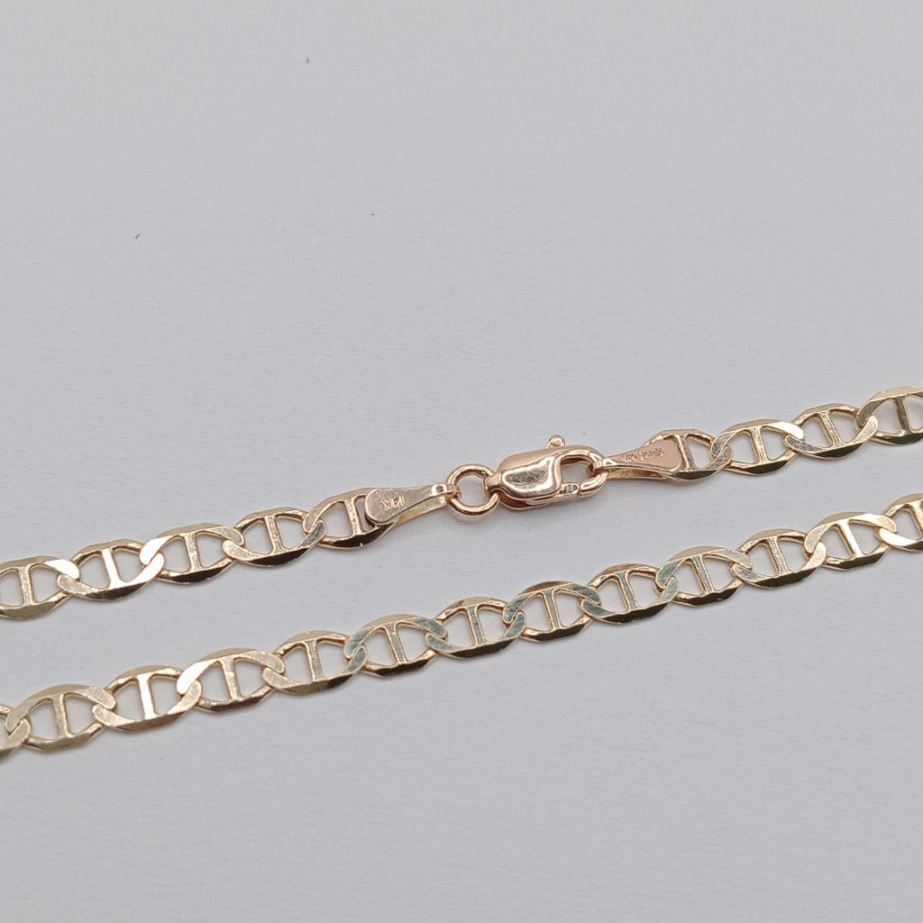 PULSERAS TEJIDO MARINERA ORO 14K 18 CM 2.9 GR (NUEVO)