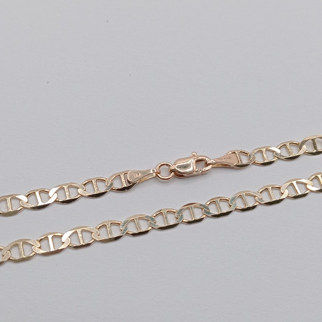 PULSERAS TEJIDO MARINERA ORO 14K 18 CM 2.9 GR (NUEVO)