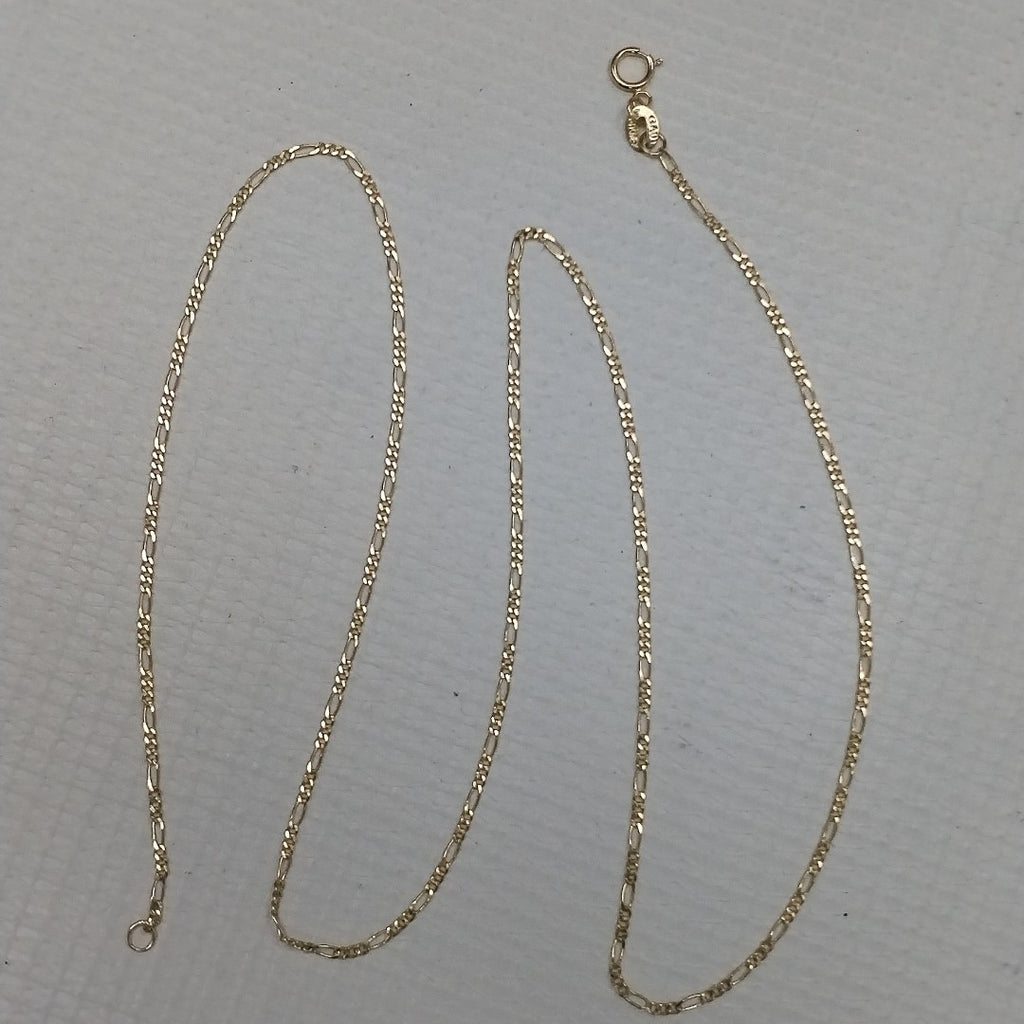 CADENAS TEJIDO 3X1 ORO 14K 55 CM 2.7 GR (NUEVO)