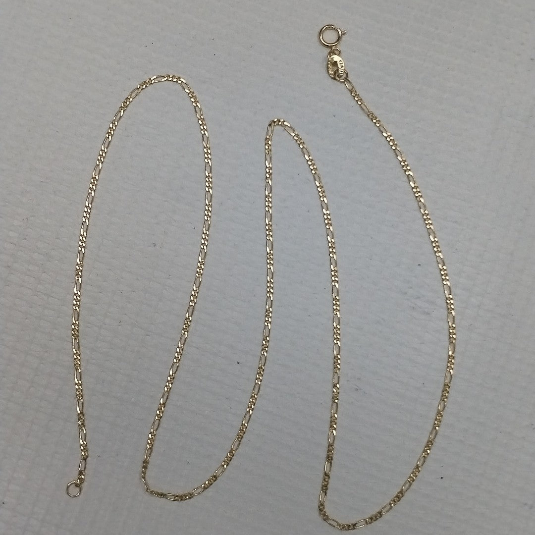 CADENAS TEJIDO 3X1 ORO 14K 55 CM 2.7 GR (NUEVO)