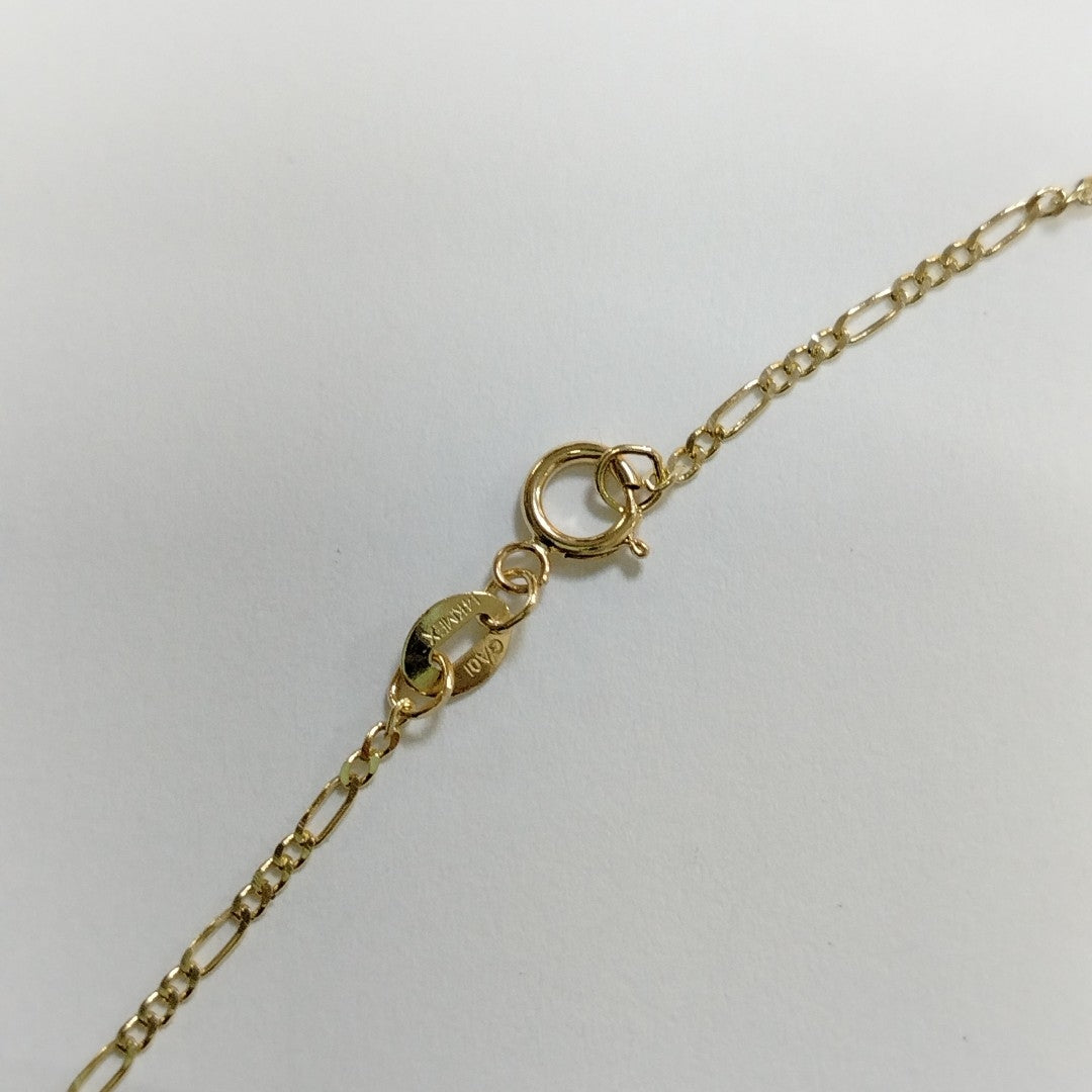 CADENAS TEJIDO 3X1 ORO 14K 55 CM 2.4 GR (NUEVO)
