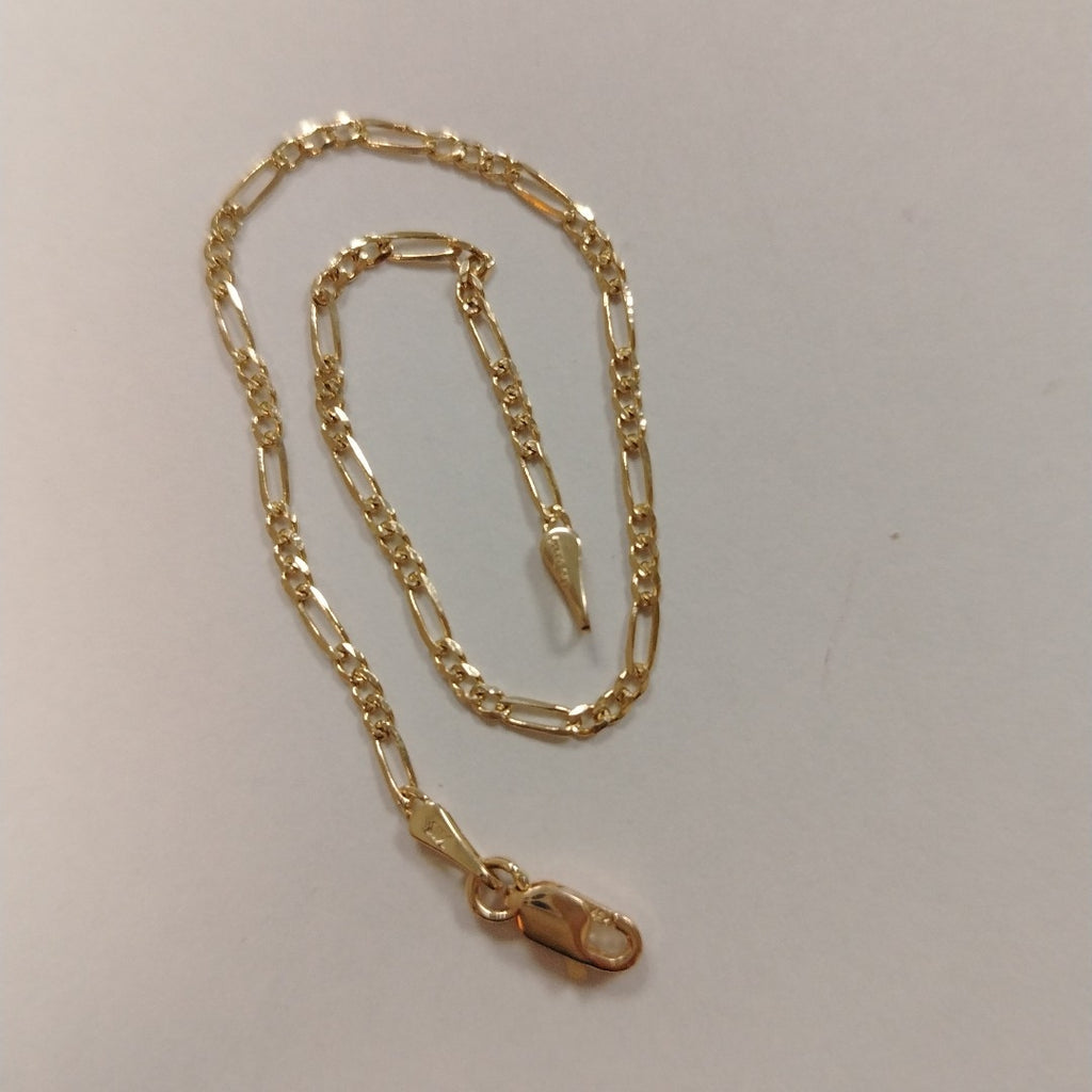 PULSERAS 3X1 ORO 14K 18 CM 1.5 GR (NUEVO)