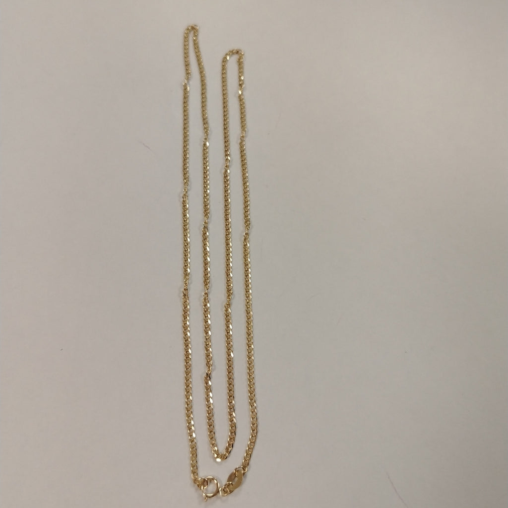 CADENAS TEJIDO BARBADA ORO 10K 60 CM 4.1 GR (NUEVO)