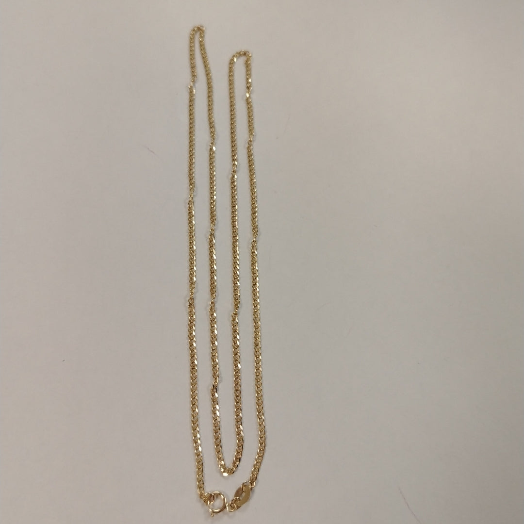 CADENAS TEJIDO BARBADA ORO 10K 60 CM 4.1 GR (NUEVO)