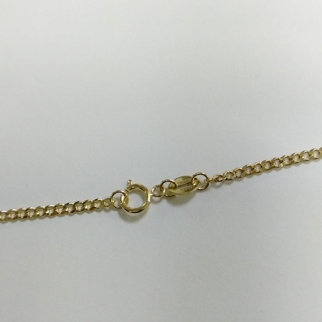 CADENAS TEJIDO BARBADA ORO 10K 50 CM 3.5 GR (NUEVO)