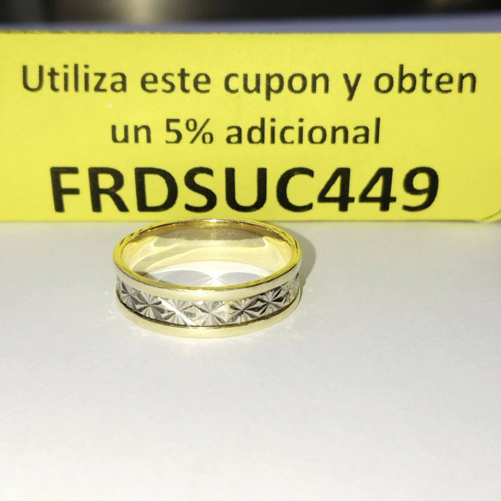 ANILLITO ORO, ORO COMBINADO 14 K 5.3 GRMS (SEMINUEVO)