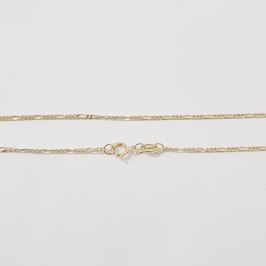 CADENAS TEJIDO 3X1 ORO 14K 55 CM 2.7 GR (NUEVO)