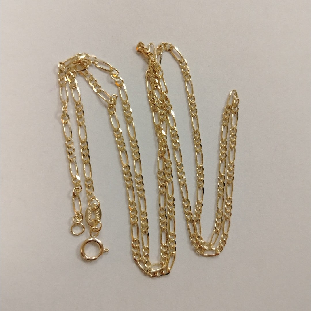 CADENAS TEJIDO 3X1 ORO 10K 55 CM 3.2 GR (NUEVO)
