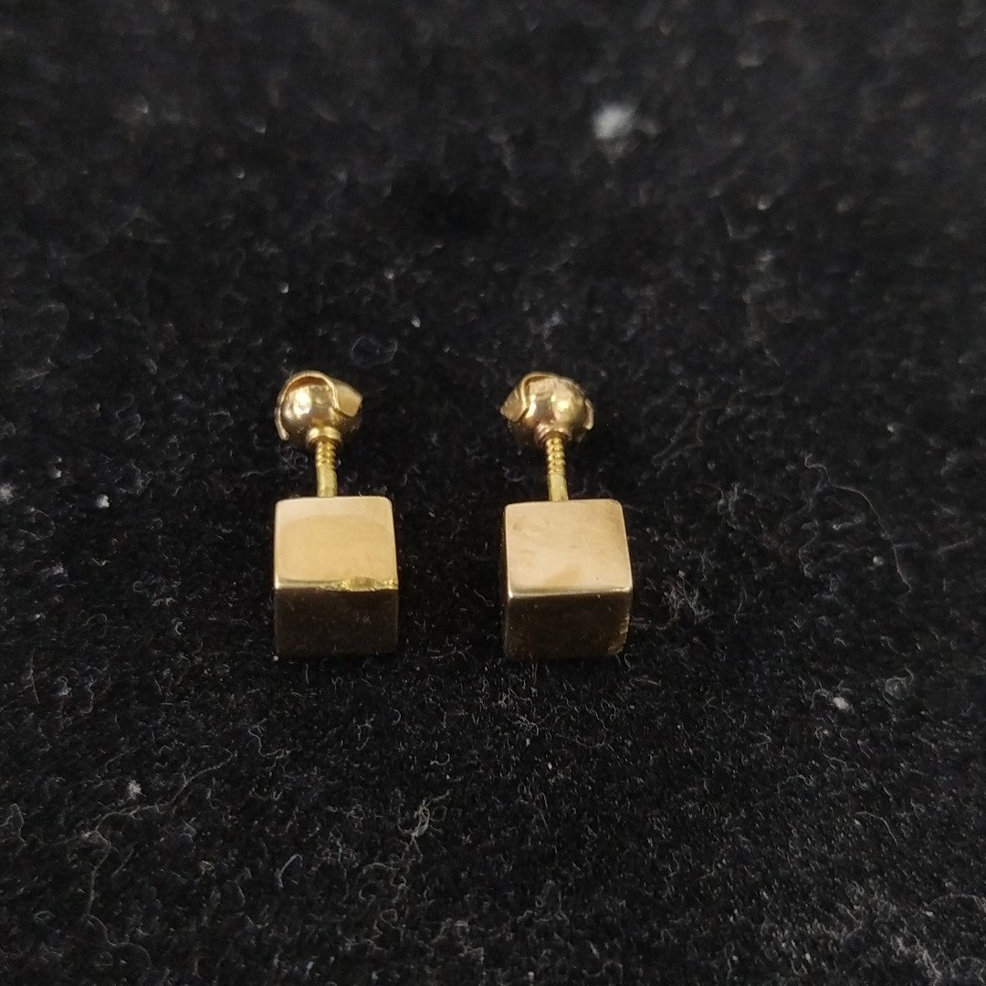 BROQUELES PAR ORO 14 K 1.2 GRMS (SEMINUEVO)