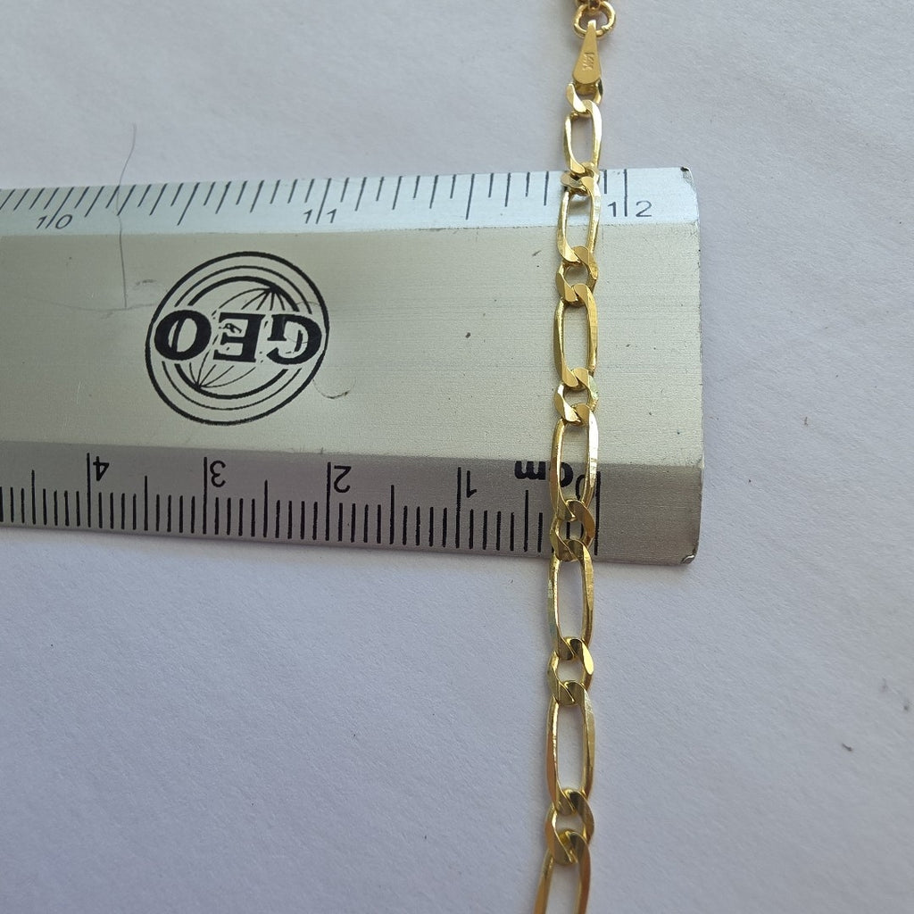 PULSERAS 1X1 ORO 14K 18 CM 2.7 GR (NUEVO)