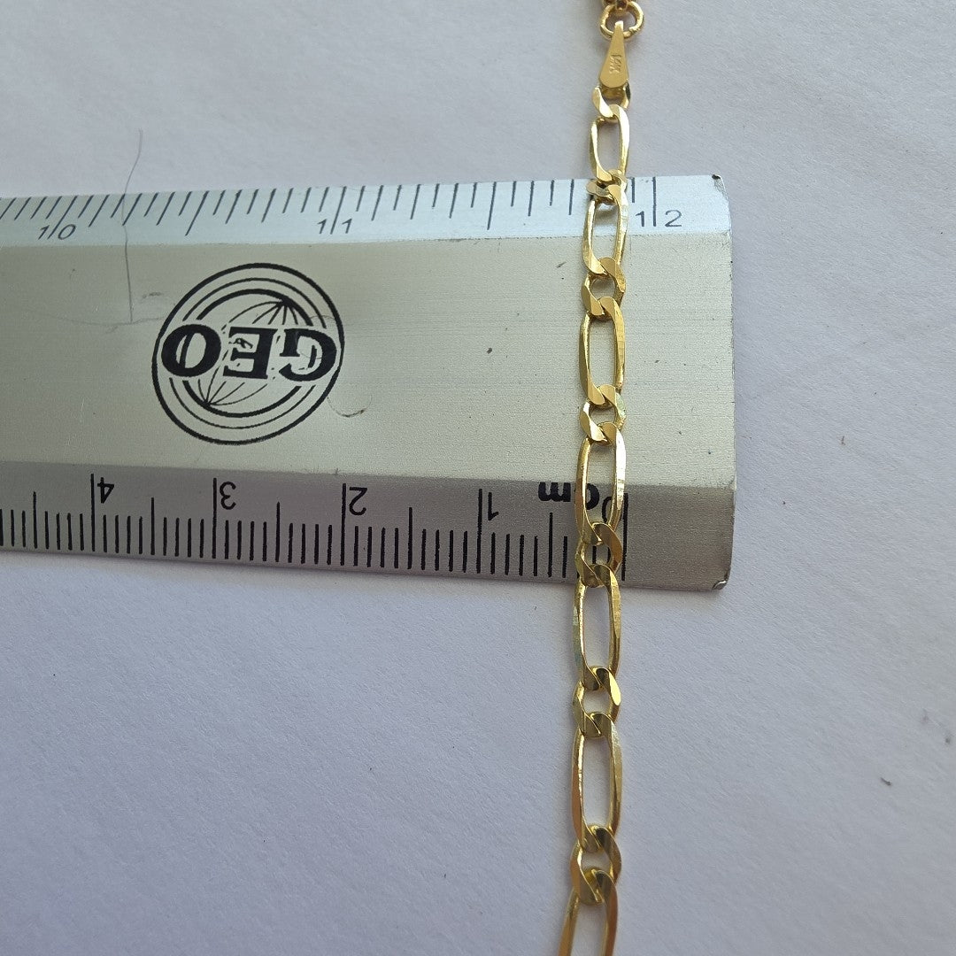 PULSERAS 1X1 ORO 14K 18 CM 2.7 GR (NUEVO)
