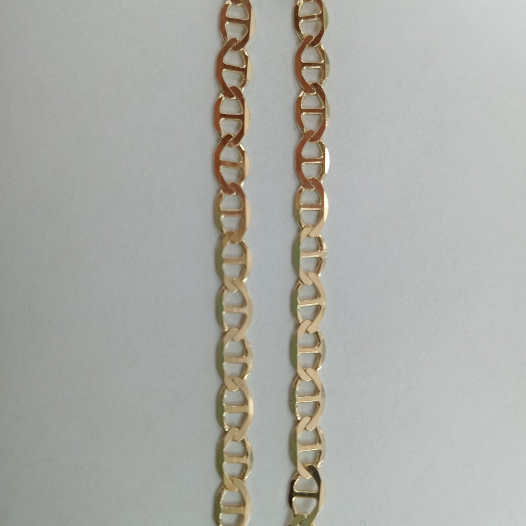 PULSERAS TEJIDO MARINERA ORO 14K 18 CM 2.9 GR (NUEVO)