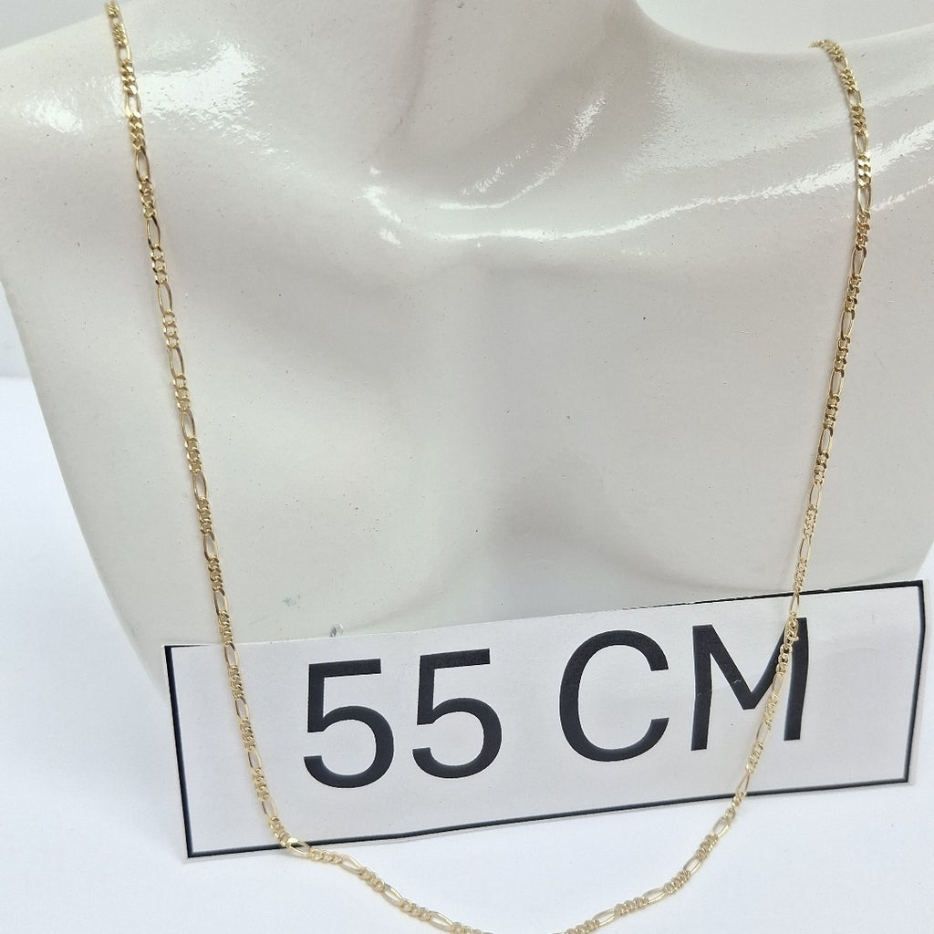 CADENAS TEJIDO 3X1 ORO 14K 55 CM 2.7 GR (NUEVO)