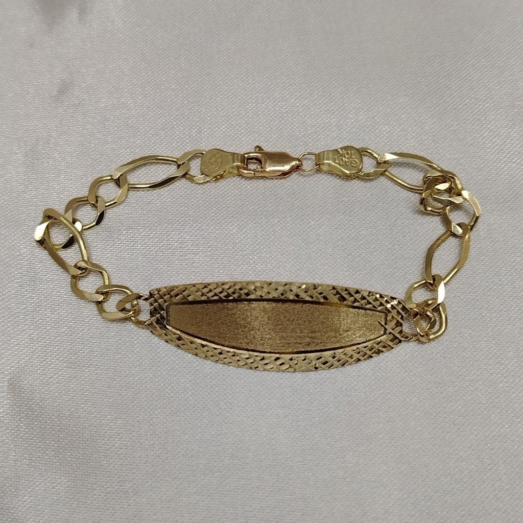 PULSERAS TEJIDO ESCLAVA 3X1 ORO 10K 18 CM 7.1 GR (NUEVO)