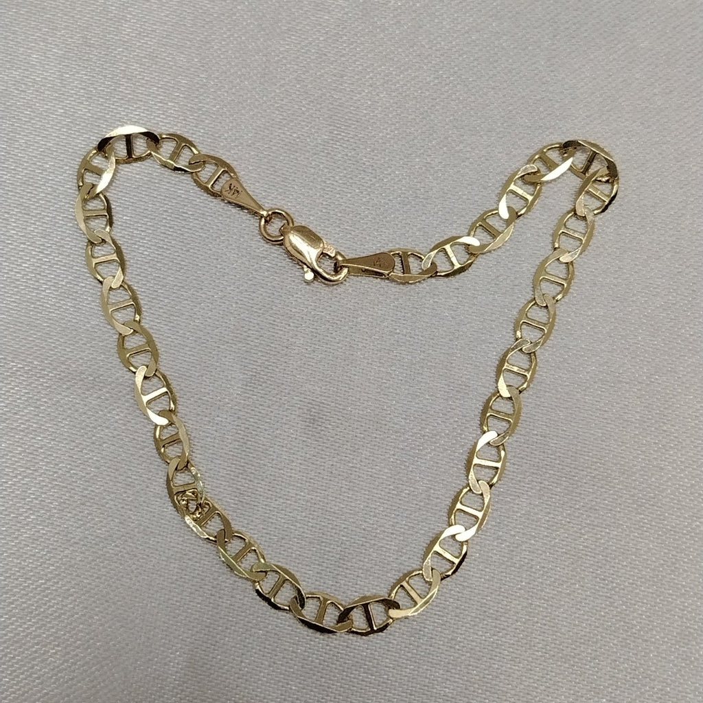 PULSERAS TEJIDO MARINERA ORO 14K 18 CM 2.9 GR (NUEVO)