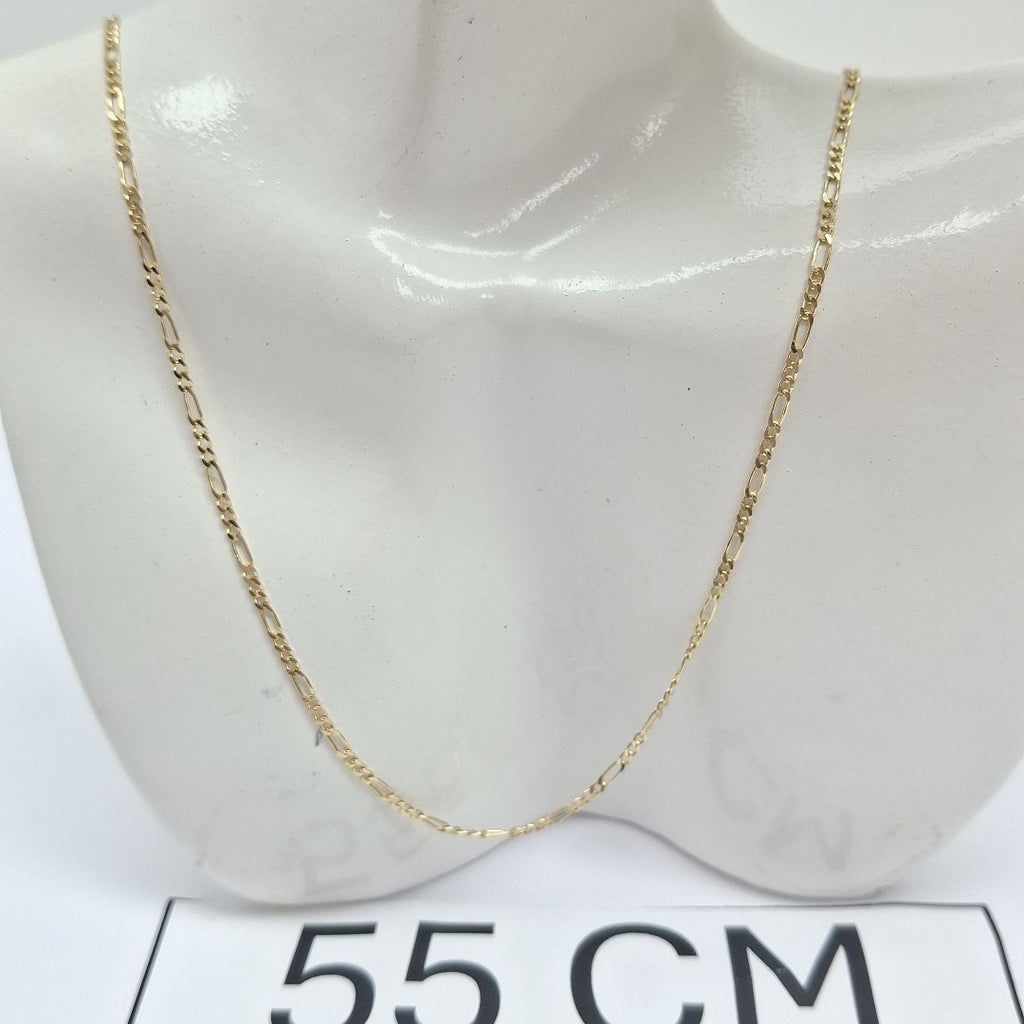 CADENAS TEJIDO 3X1 ORO 14K 55 CM 2.4 GR (NUEVO)