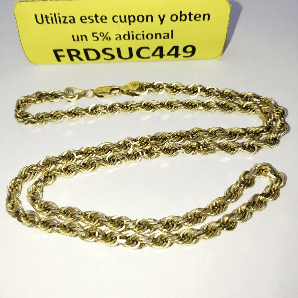 CADENA ORO 14 K 39.5 GRMS (SEMINUEVO)