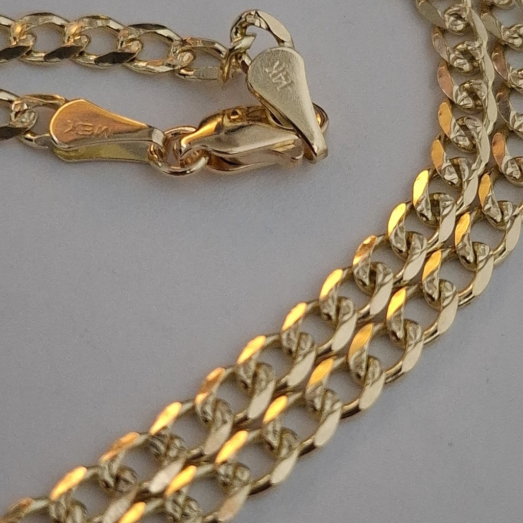 CADENAS BARBADA ORO 14K 55 CM 13.2 GR (NUEVO)