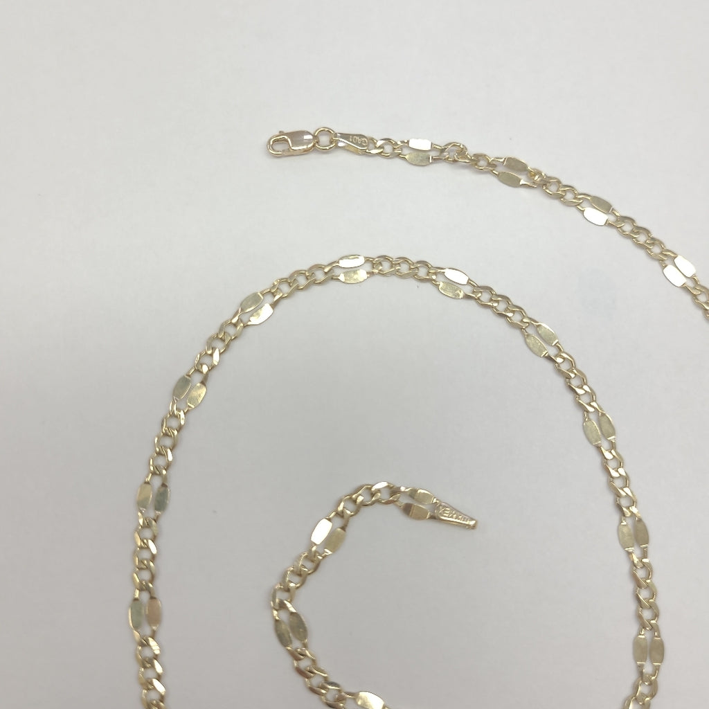CADENAS TEJIDO ESPECIAL ORO 10K 55 CM 7.1 GR (NUEVO)