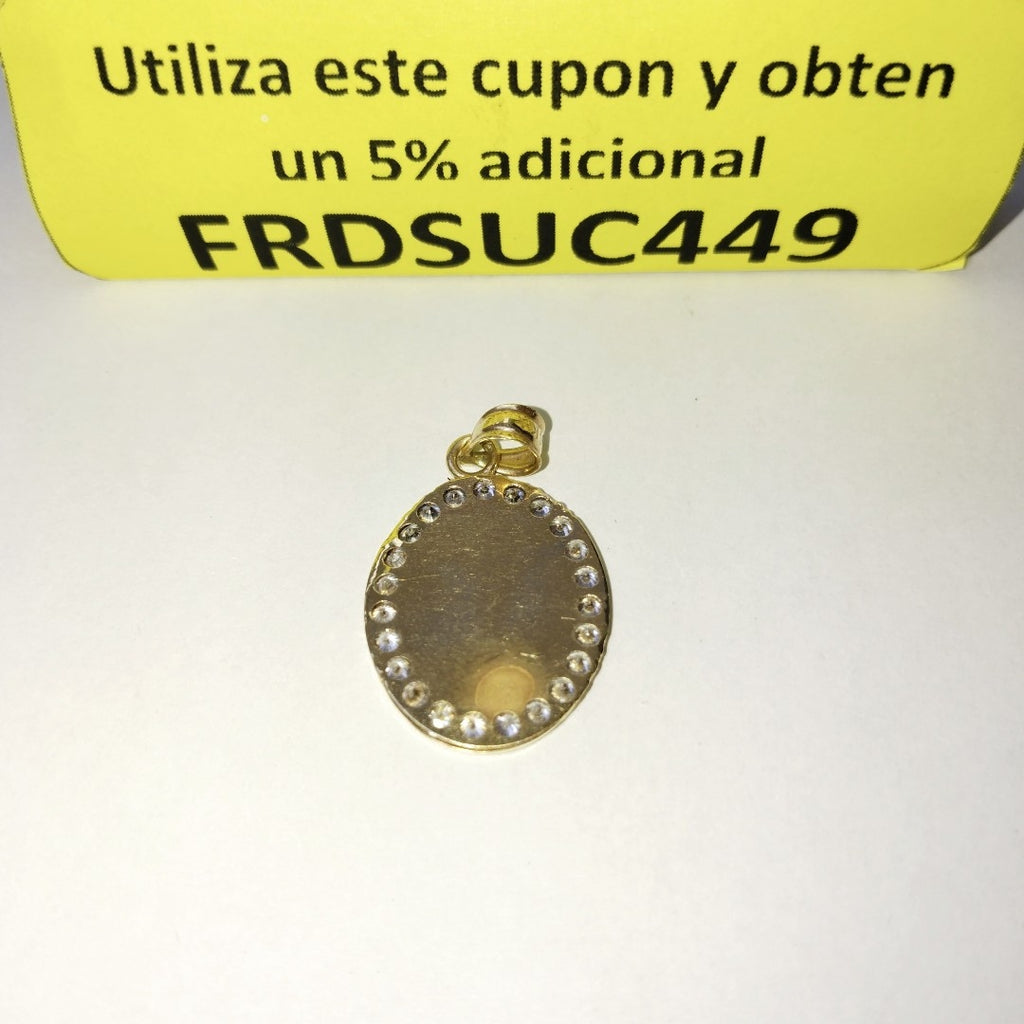 DIJE, MEDALLA RELIGIOSA ORO 14 K 1.6 GRMS (SEMINUEVO)