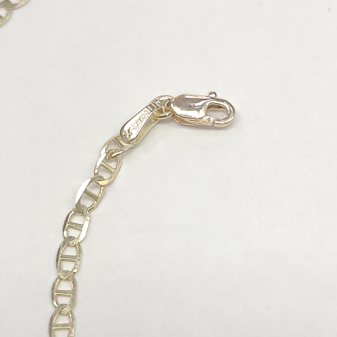 CADENAS TEJIDO GUCHI ORO 10K 55 CM 4.2 GR (NUEVO)