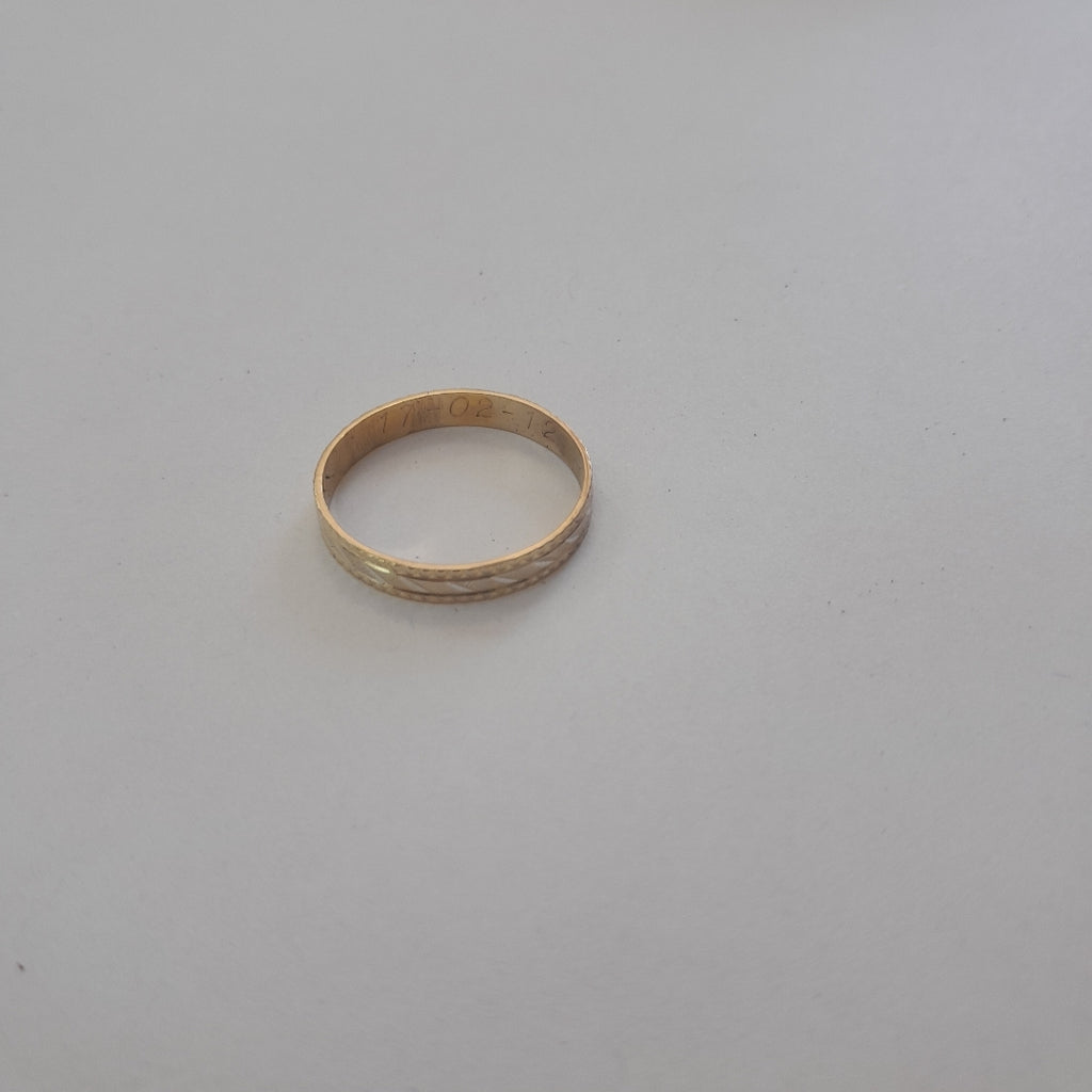 ARGOLLA ORO 14 K 1.4 GRMS (SEMINUEVO)