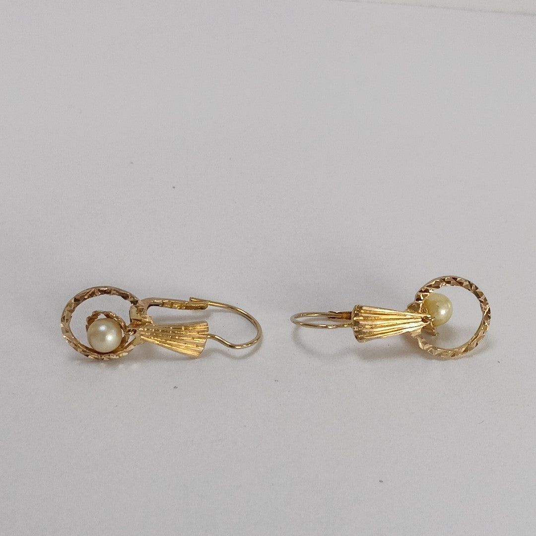 ARETES PAR ORO 10 K 2.2 GRMS (SEMINUEVO)