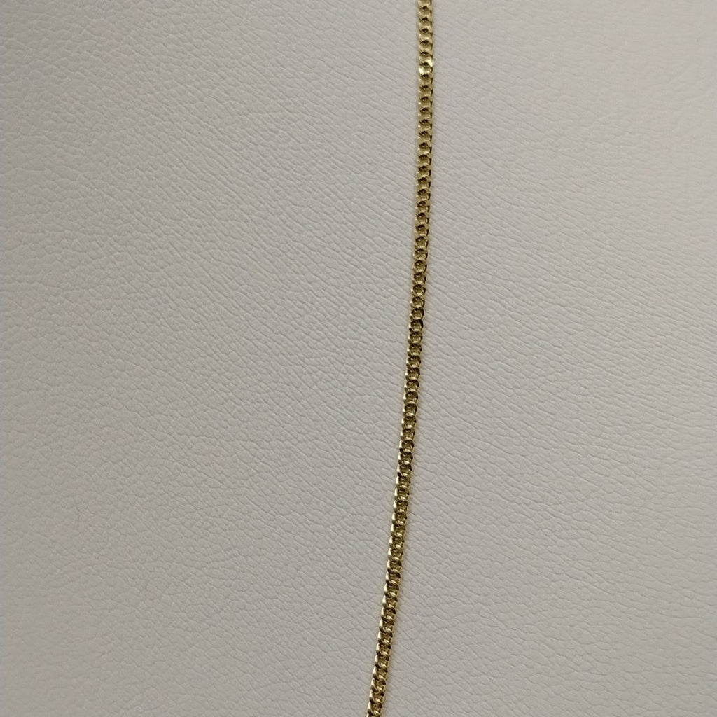 CADENAS TEJIDO BARBADA ORO 10K 55 CM 3 GR (NUEVO)