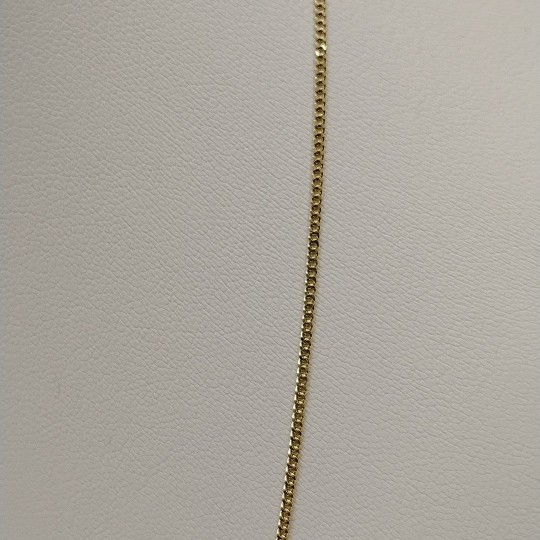 CADENAS TEJIDO BARBADA ORO 10K 55 CM 3 GR (NUEVO)