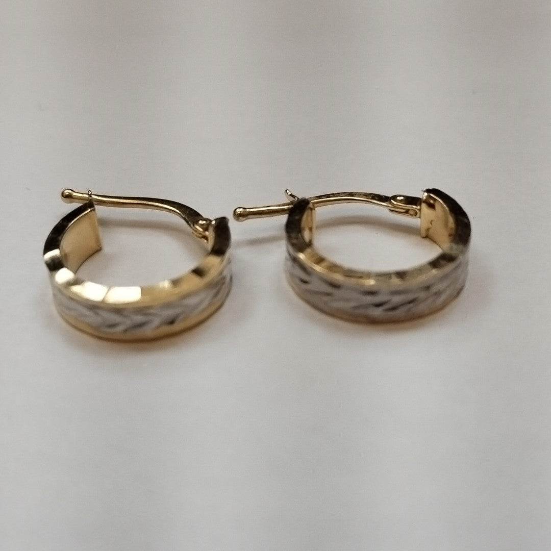ARRACADAS PAR ORO 14 K 1.2 GRMS (SEMINUEVO)